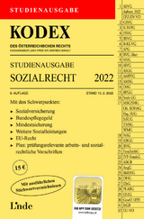 KODEX Studienausgabe Sozialrecht 2022 - Elisabeth Brameshuber