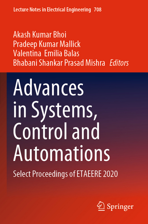 Advances in Systems, Control and Automations - 