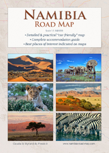 Detaillierte NAMIBIA Reisekarte - NAMIBIA ROAD MAP (1:1.160.000) - 