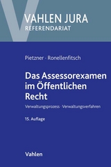 Das Assessorexamen im Öffentlichen Recht - Pietzner, Rainer; Ronellenfitsch, Michael