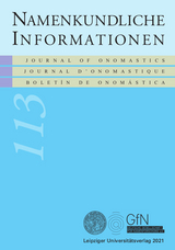 Namenkundliche Informationen 113 - 