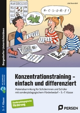 Konzentrationstraining - einfach und differenziert - Julia Rosendahl