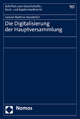 Die Digitalisierung der Hauptversammlung - Samuel Matthias Wunderlich