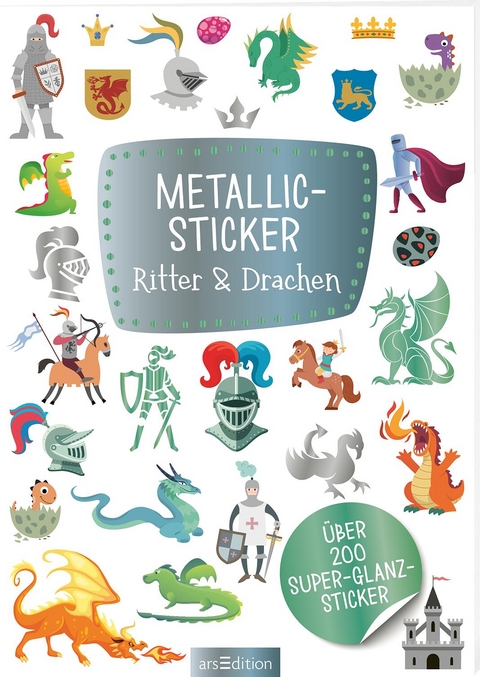 Metallic-Sticker – Ritter & Drachen