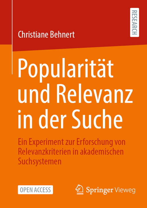 Popularität und Relevanz in der Suche - Christiane Behnert