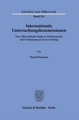 Internationale Untersuchungskommissionen. - Manuel Brunner