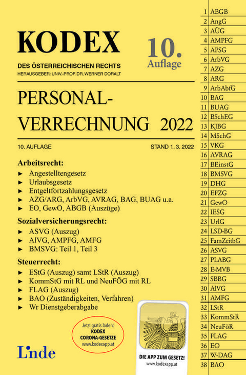 KODEX Personalverrechnung 2022 - Josef Hofbauer