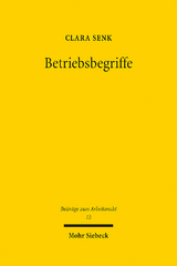 Betriebsbegriffe - Clara Senk