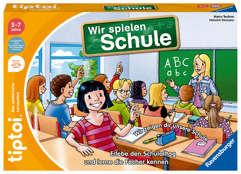 Ravensburger tiptoi Spiel - 00123 Wir spielen Schule - Spiel von Ravensburger ab 5 Jahren für 1-4 Spieler, Erlebe interaktiv einen kompletten Schultag - Marco Teubner, Heinrich Glumpler