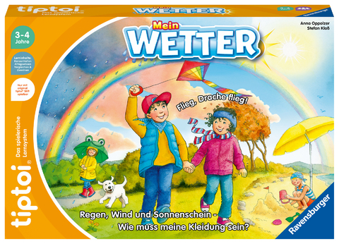 Ravensburger tiptoi Spiel 00118 Mein Wetter – Lernspiel von Ravensburger ab 3 Jahren für 1-4 Spieler - Anna Oppolzer, Stefan Kloß