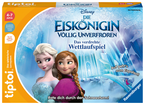 Ravensburger tiptoi Spiel 00116 - Disney Die Eiskönigin - Völlig Unverfroren: Das verdrehte Wettlaufspiel - Ein magisches Quiz-Spiel ab 4 Jahren - Kai Haferkamp