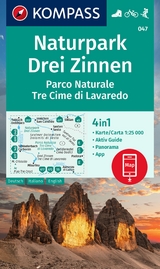 KOMPASS Wanderkarte 047 Naturpark Drei Zinnen, Parco Naturale Tre Cime di Lavaredo 1:25.000 - 