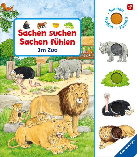 Sachen suchen, Sachen fühlen: Im Zoo: Suchen, finden, fühlen - Frauke Nahrgang