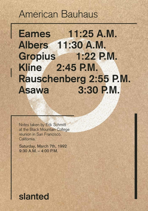 American Bauhaus - Erik Schmitt