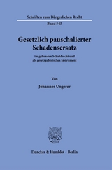 Gesetzlich pauschalierter Schadensersatz. - Johannes Ungerer