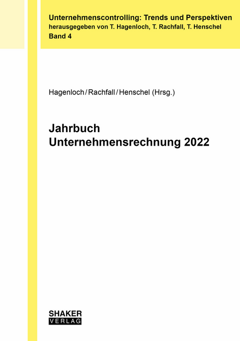 Jahrbuch Unternehmensrechnung 2022 - 