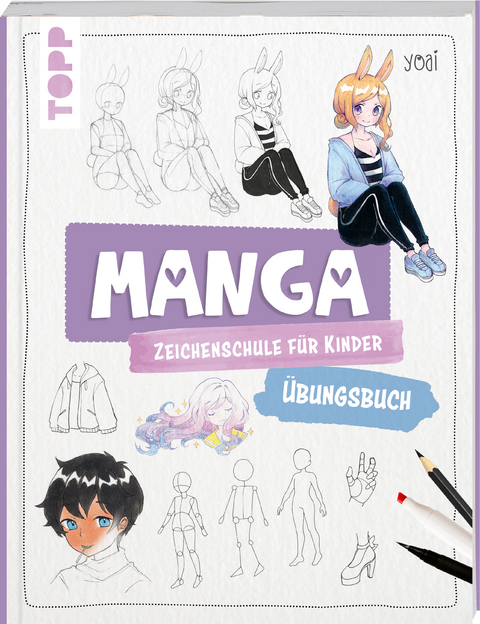 Manga-Zeichenschule für Kinder Übungsbuch -  Yoai