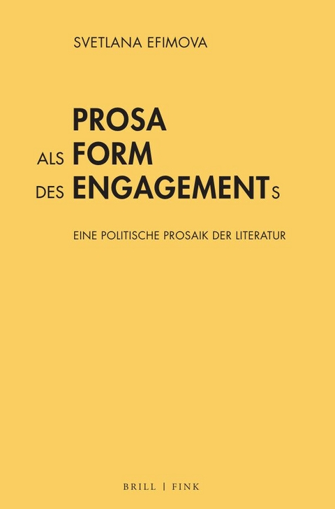 Prosa als Form des Engagements - Svetlana Efimova