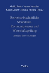 Betriebswirtschaftliche Steuerlehre, Rechnungslegung und Wirtschaftsprüfung - 