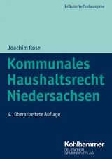 Kommunales Haushaltsrecht Niedersachsen - Joachim Rose