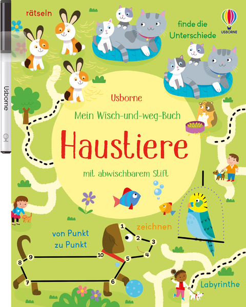 Mein Wisch-und-weg-Buch: Haustiere - Kirsteen Robson