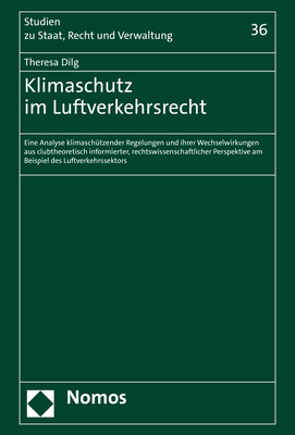 Klimaschutz im Luftverkehrsrecht - Theresa Dilg