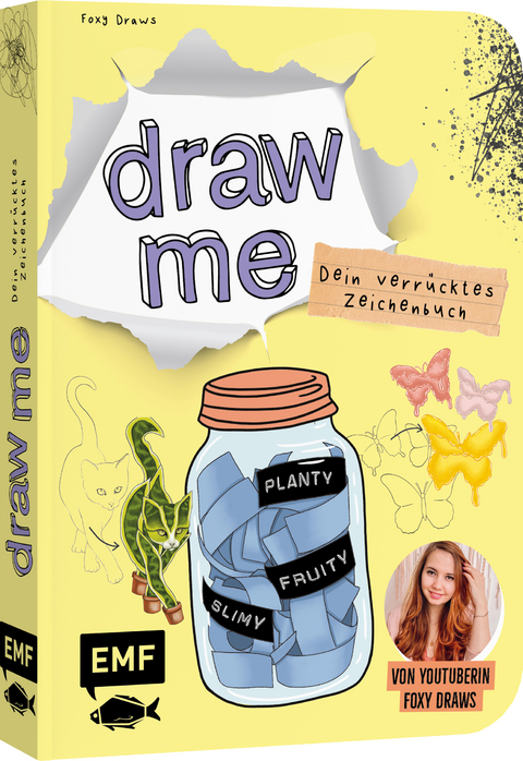 Dein verrücktes Zeichenbuch – Draw me ... fruity, slimy, shiny, planty – Von YouTuberin Foxy Draws -  Foxy Draws