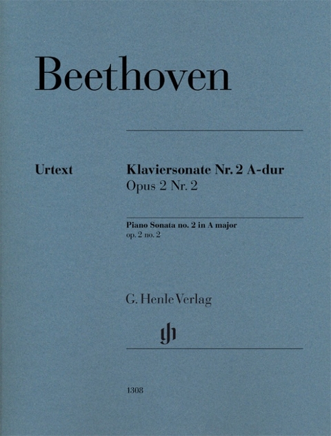 Beethoven, Ludwig van - Klaviersonate Nr. 2 A-dur op. 2 Nr. 2 - 