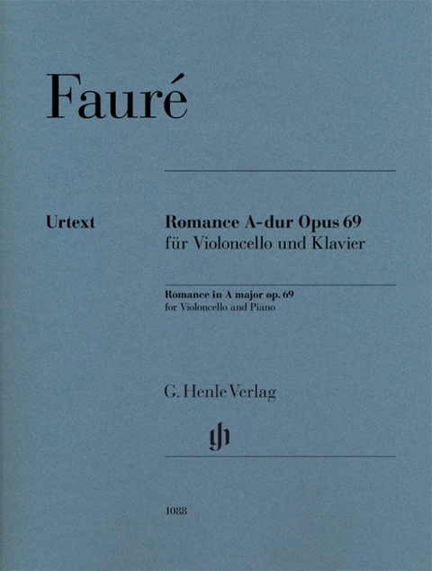 Gabriel Fauré - Romance A-dur op. 69 für Violoncello und Klavier - 