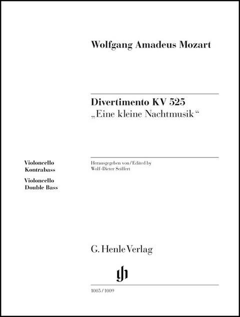 Wolfgang Amadeus Mozart - Divertimento „Eine kleine Nachtmusik“ KV 525 - 