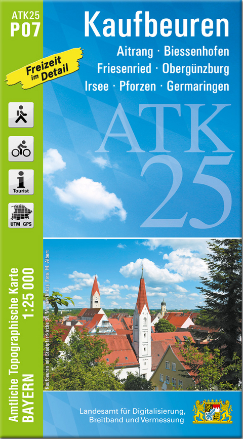 ATK25-P07 Kaufbeuren (Amtliche Topographische Karte 1:25000)