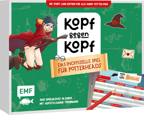 Der ultimative Spielblock: Kopf gegen Kopf - Die inoffizielle Stadt-Land-Edition für Potterheads