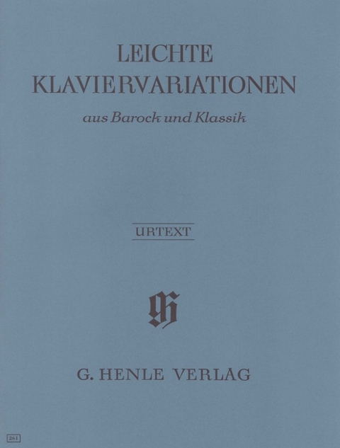 Leichte Klaviervariationen aus Barock und Klassik - Leichte Klaviervariationen aus Barock und Klassik - 