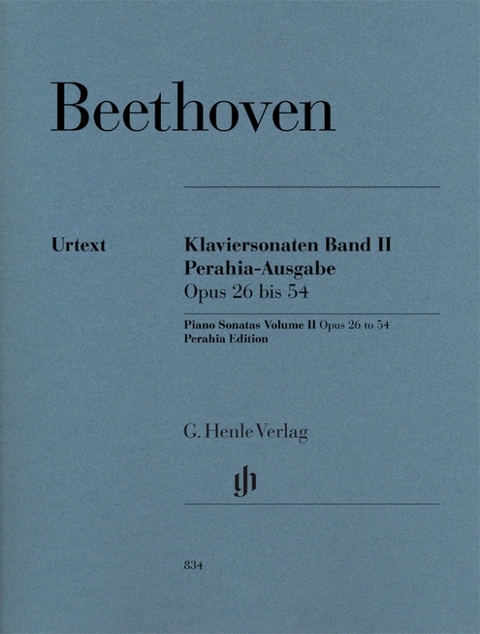 Ludwig van Beethoven - Klaviersonaten, Band II, op. 26–54, Perahia-Ausgabe - 