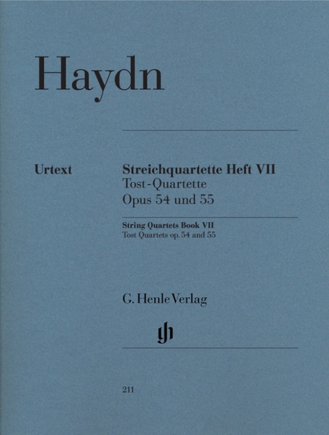 Joseph Haydn - Streichquartette Heft VII op. 54 und 55 (Tost-Quartette) - 