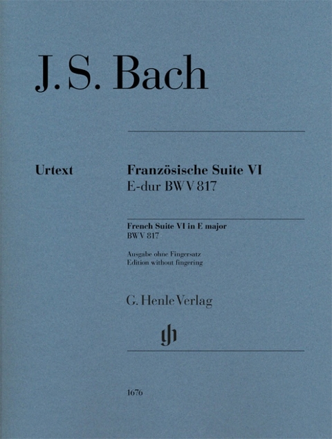 Johann Sebastian Bach - Französische Suite VI E-dur BWV 817 - 