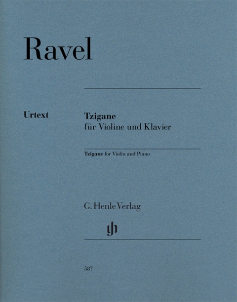 Maurice Ravel - Tzigane für Violine und Klavier - 