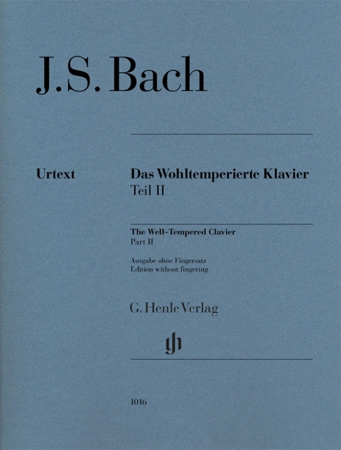 Johann Sebastian Bach - Das Wohltemperierte Klavier Teil II BWV 870-893 - 