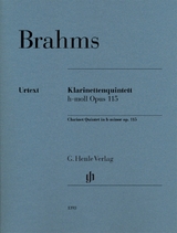 Johannes Brahms - Klarinettenquintett h-moll op. 115 für Klarinette (A), 2 Violinen, Viola und Violoncello - Brahms, Johannes; Kirsch, Kathrin