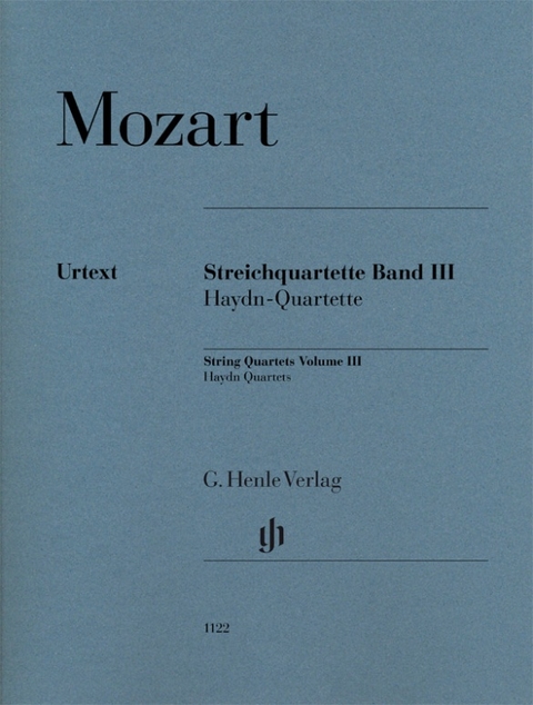 Wolfgang Amadeus Mozart - Streichquartette, Band III (Haydn-Quartette) - 