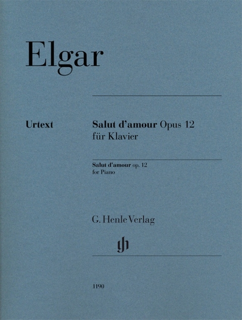 Edward Elgar - Salut d’amour op. 12 für Klavier - 