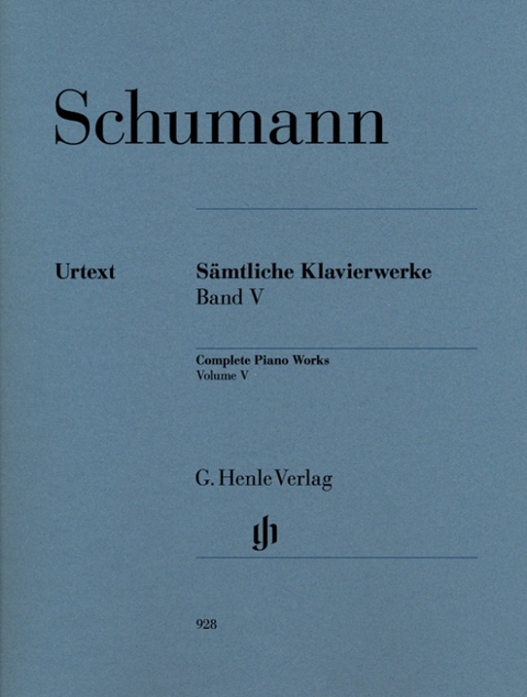 Robert Schumann - Sämtliche Klavierwerke, Band V - 