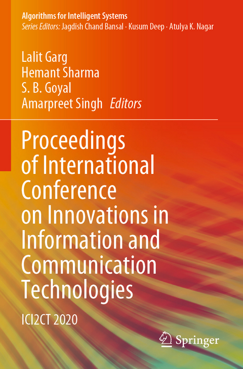 Proceedings of International Conference on Innovations in Information and Communication Technologies - 