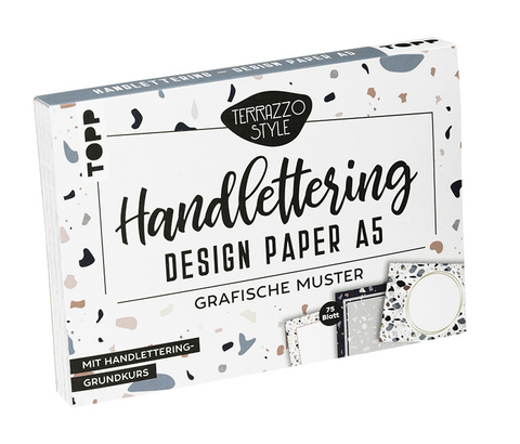 Handlettering Design Paper Block Terrazzo A5 - Ludmila Blum