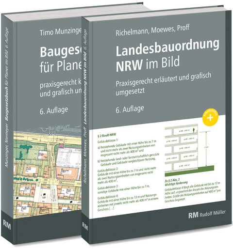 Buchpaket: Baugesetzbuch für Planer im Bild & Landesbauordnung NRW im Bild - Dirk Richelmann, Eva Maria Levold, Friederike Proff, Timo Munzinger, Udo Moewes