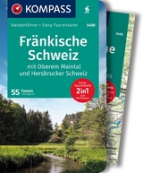 KOMPASS Wanderführer Fränkische Schweiz mit Oberem Maintal und Hersbrucker Schweiz, 55 Touren mit Extra-Tourenkarte - 