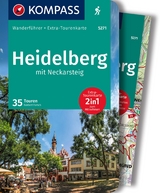 KOMPASS Wanderführer Heidelberg mit Neckarsteig, 35 Touren mit Extra-Tourenkarte - 