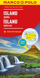 MARCO POLO Länderkarte Island, Färöer 1:650.000 - 