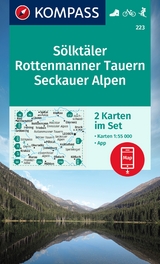 KOMPASS Wanderkarten-Set 223 Sölktäler, Rottenmanner Tauern, Seckauer Alpen (2 Karten) 1:55.000 - 