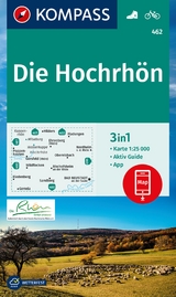 KOMPASS Wanderkarte 462 Die Hochrhön 1:25.000